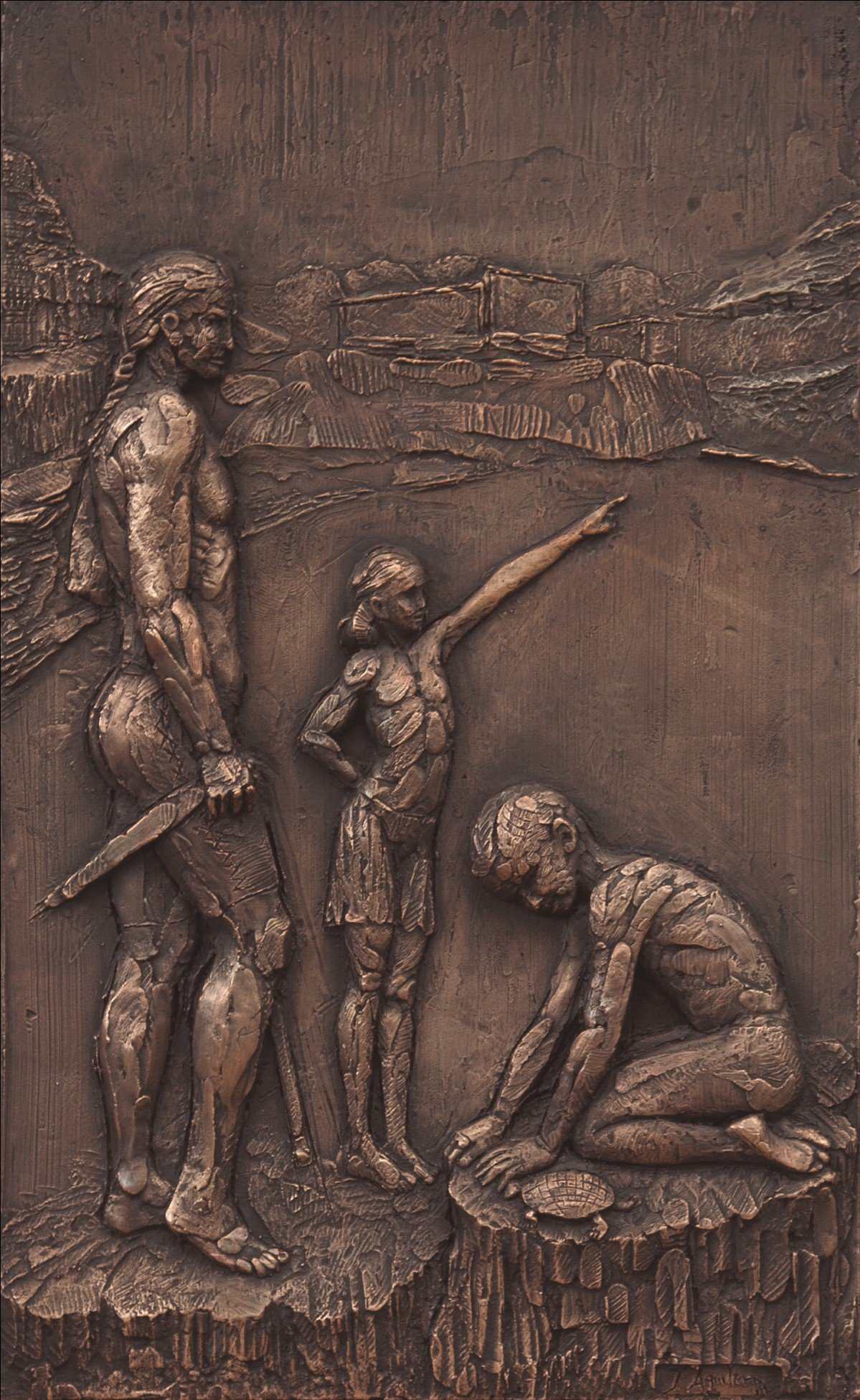 Relieve escultórico de Jesús Manuel Aguilera